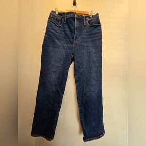 Madewell "perfect vintage straight jean" excellent condition size 32